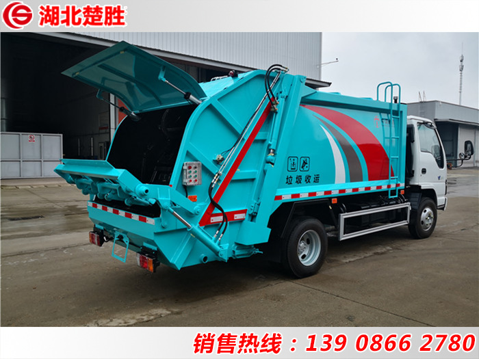 國(guó)六五十鈴6方壓縮式垃圾車(chē)